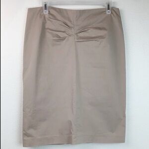 Gunex Italian wiggle pencil skirt pleated waist detail, unlined side zip EUC